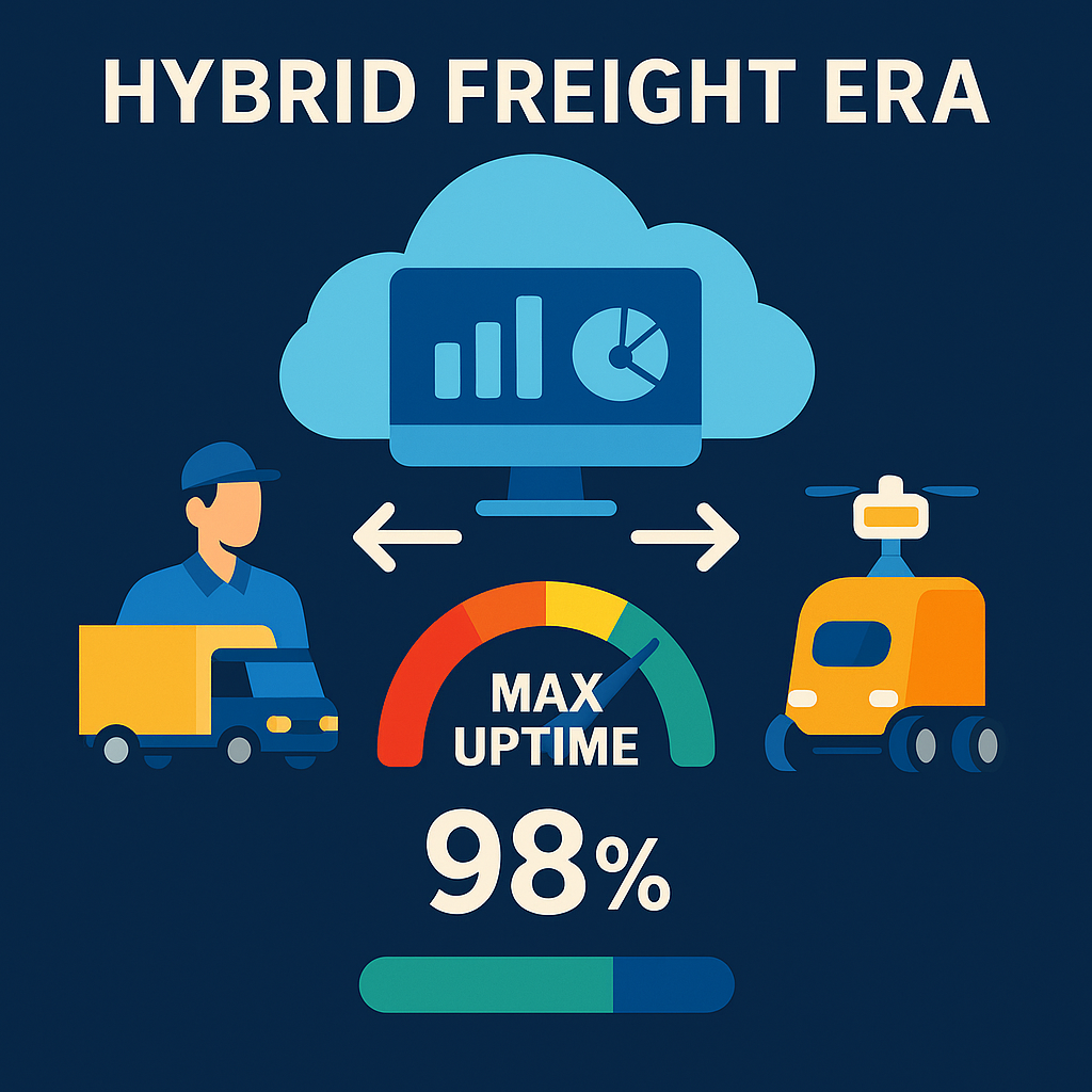 Hybrid Freight Era: SaaS Schedules Humans & Robots for Max Uptime